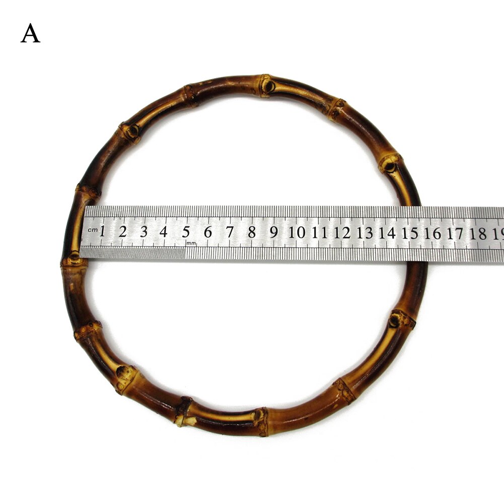 Bamboo Circle Handcrafted Handle Bag Handle Bag Accessory Bamboo Root Handle Circle Handle Environmental Purse Frame For Bag