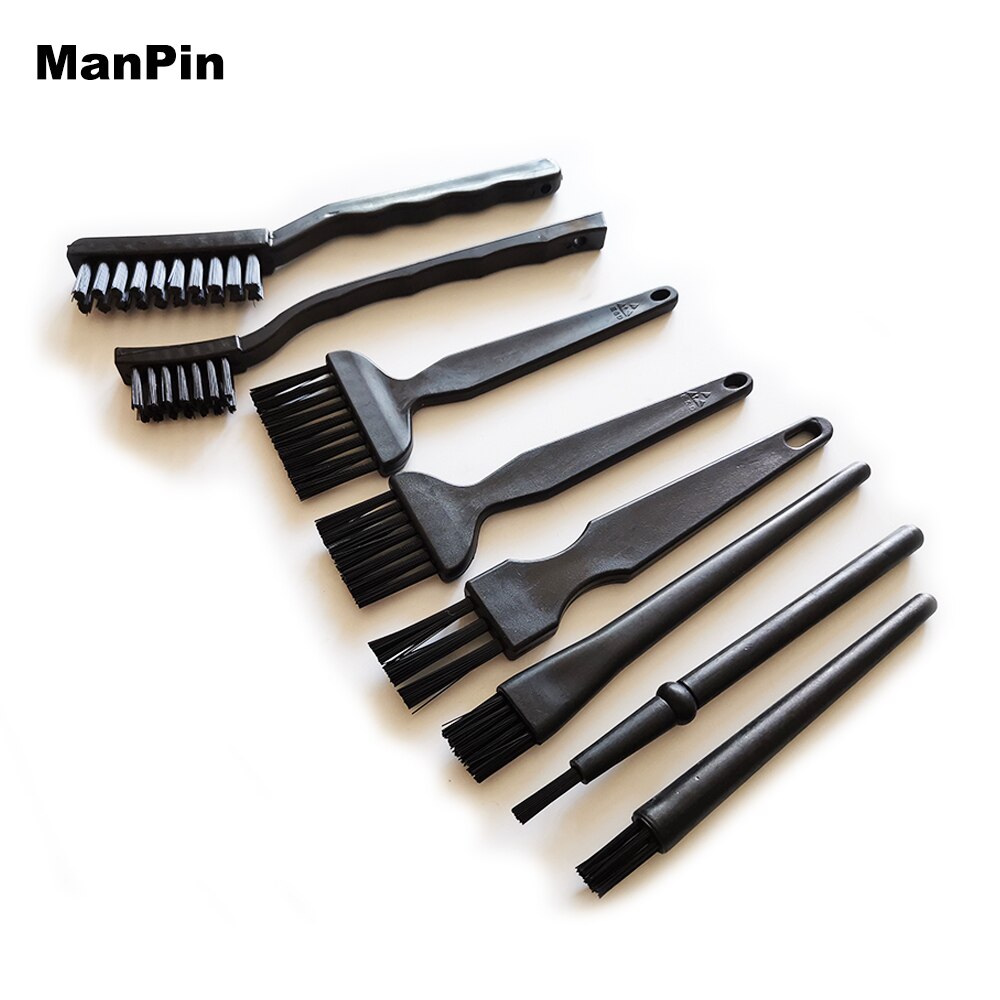 8Pcs Set Anti Static Brush Electronics PC BGA PCB Cleaning Computer Keyboard Dust Remove Mobile Phone LCD Screen Repair Tools