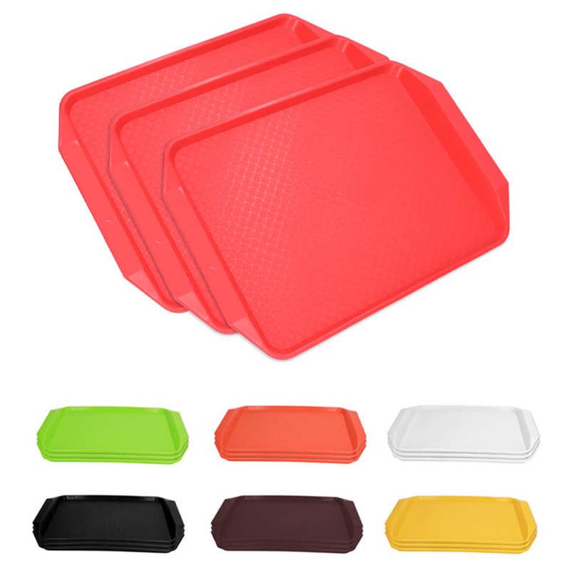 Plastic Tray Food Tray Stackable Multifunction for Hotels for Buffet Restaurant