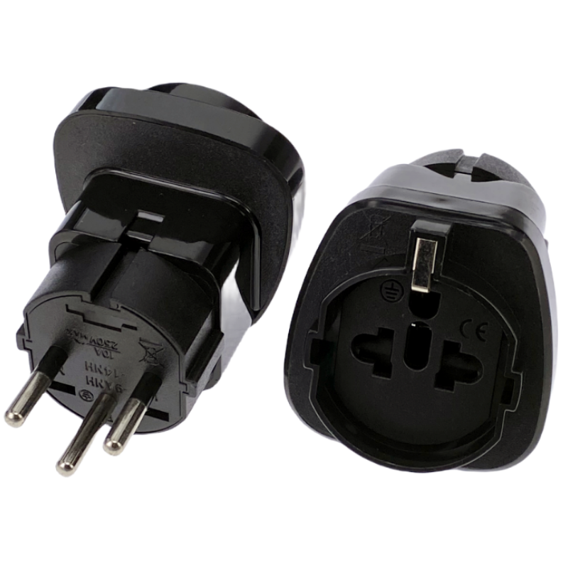 Adaptateur de voyage universel Israël 3Pin, SI-32 d'Israël à la prise mondiale, Adaptateur de voyage IEC Type H
