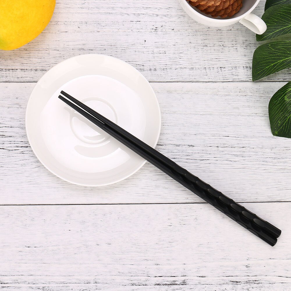 Reusable Chopsticks 1 Pair Japanese Chopsticks Alloy Non-slip Sushi Chop Sticks Set Chinese Goods For Home Tableware