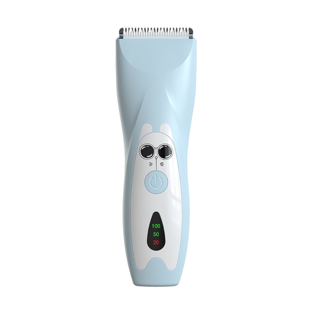 Kind Tondeuse Leuke Baby Waterdicht Tondeuse Elektrische Stille Trimmer Kind Stille Snijmachine Zuig Haar Scheerapparaat: B