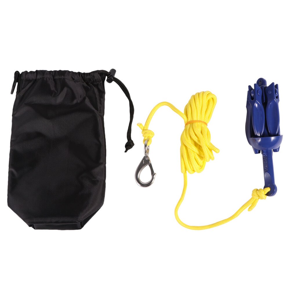 4 Tins Folding Anchor Sailboat Kayak Motorboat Canoe Anchor Motion Foldable Anchor for Canoes Kayaks Sailboats Paddle Boards (Si: Blue 2