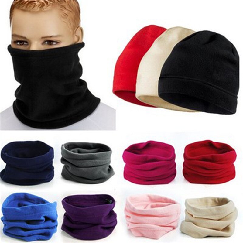 Warm Male Soft Fleece Scarves Men Winter Scarf Ring For Men Neck Shawl Snood Warp Collar Women Knitted Scarves