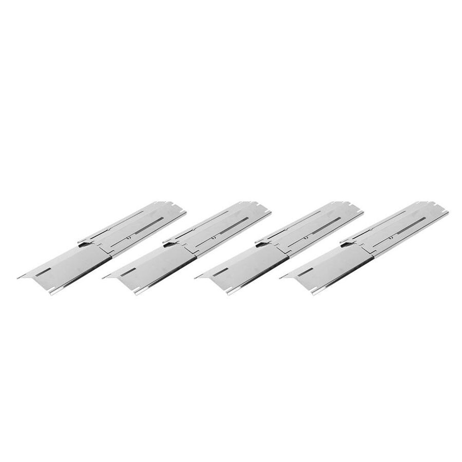 8pcs Adjustable Stainless Steel Gas Grill Heat Plate BBQ Heat Tent Replacement Porcelain Flavor BBQ Grill Pad Grill Cooking Tool