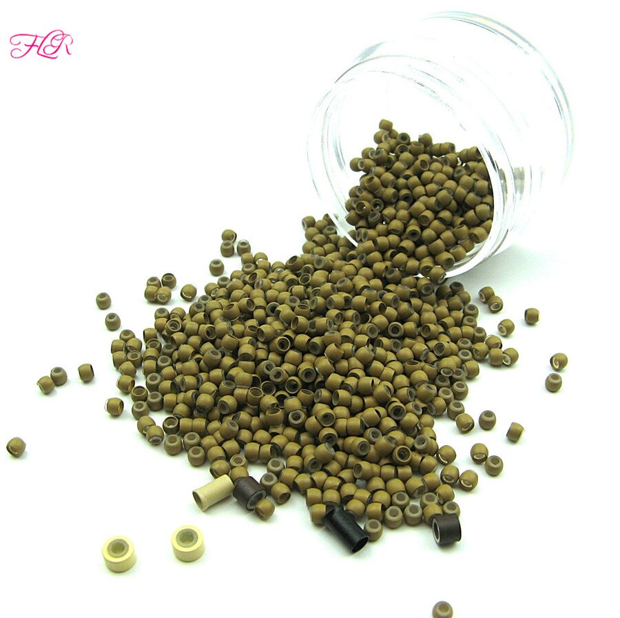 2000units Silicone Nano Ring Multi Color Nano Beads With Silicone Line For Nano TIp Hair Hair Extension Tools