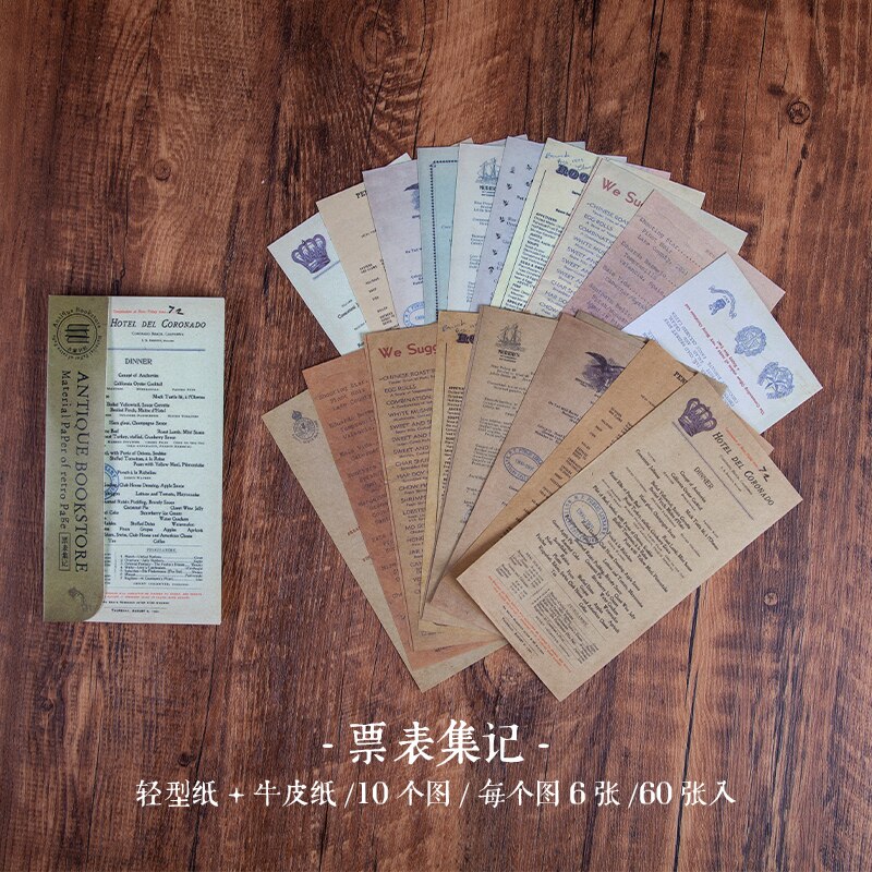 Carta antica del materiale di sfondo della serie del negozio di libri della carta kraft della pagina retrò carta del mestiere di Scrapbooking di junkJournal DIY: 2