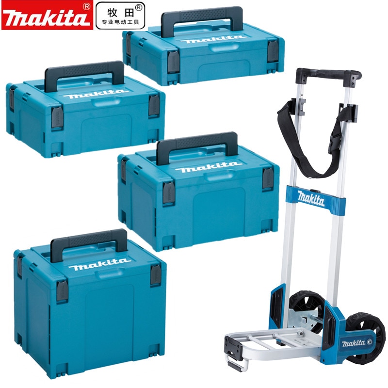Makita værktøjskasse værktøj kuffertkasse makpac stik 821549-5 821550-0 821551-8 821552-6 opbevaringsværktøjskasse bandagevogn