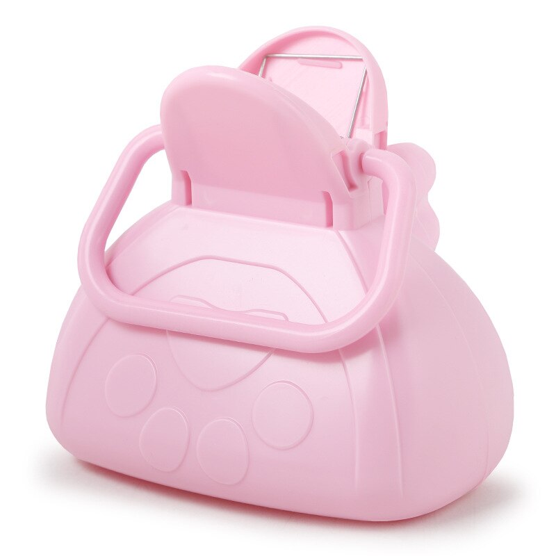 Perro bolsas Pooper para perro de Mascota de viaje plegable Pooper Scooper recoger Pet caca heces recogidas con 1 rollo de fiar * bolsas: Rosa