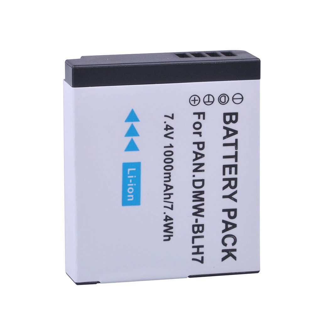 Batterie pour Panasonic Lumix 1000 DMW-BLH7 DMC-LX15, DMC-GM5 mAh, DMW BLH7E BLH7, pour modèles DMC-GF7,, GM1, GF8, GF9, LX10