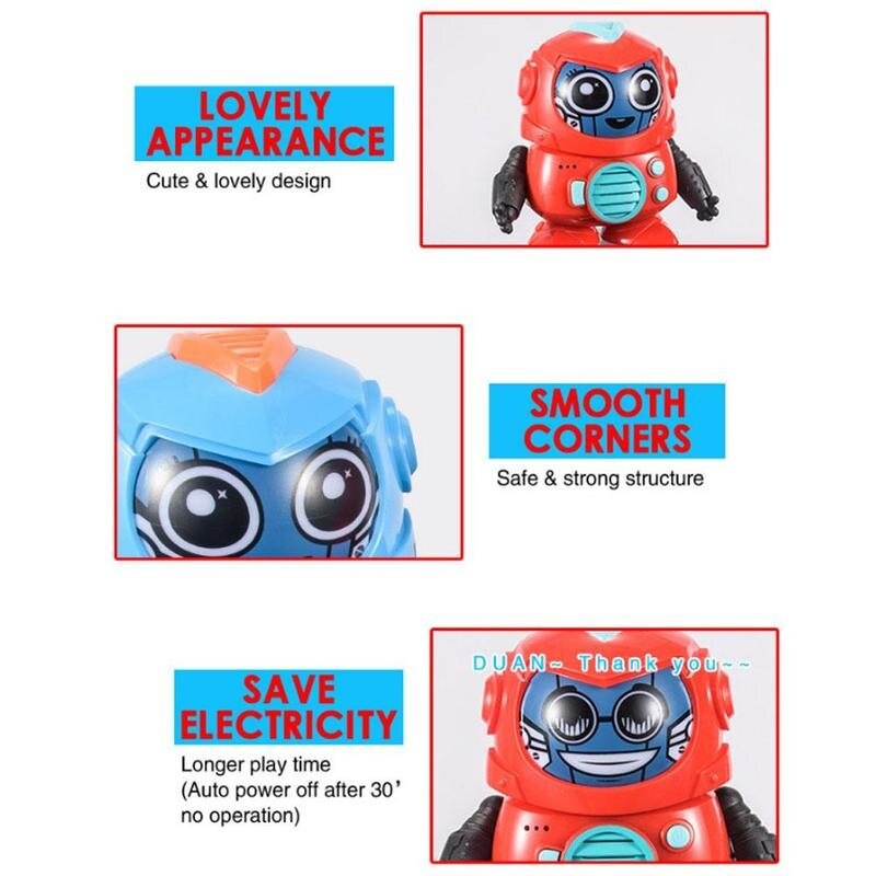 Electric Robot Face Changing Robot Doll Automatic Face Shaking Changing Vioce Doll Changing Electric Toy P5V3