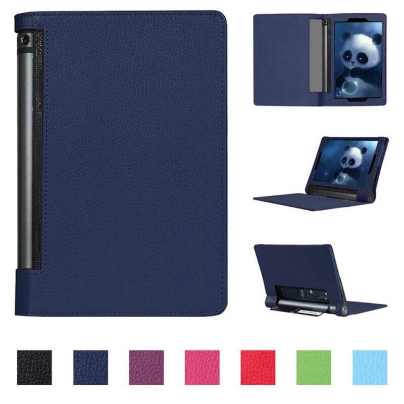 Lichee Pattern YOGA Tab 3 plus Stand PU Leather Case For Lenovo YOGA Tab 3 Pro 10 X90 X90F X90L Flip Cover YT-X703L X703F Cases