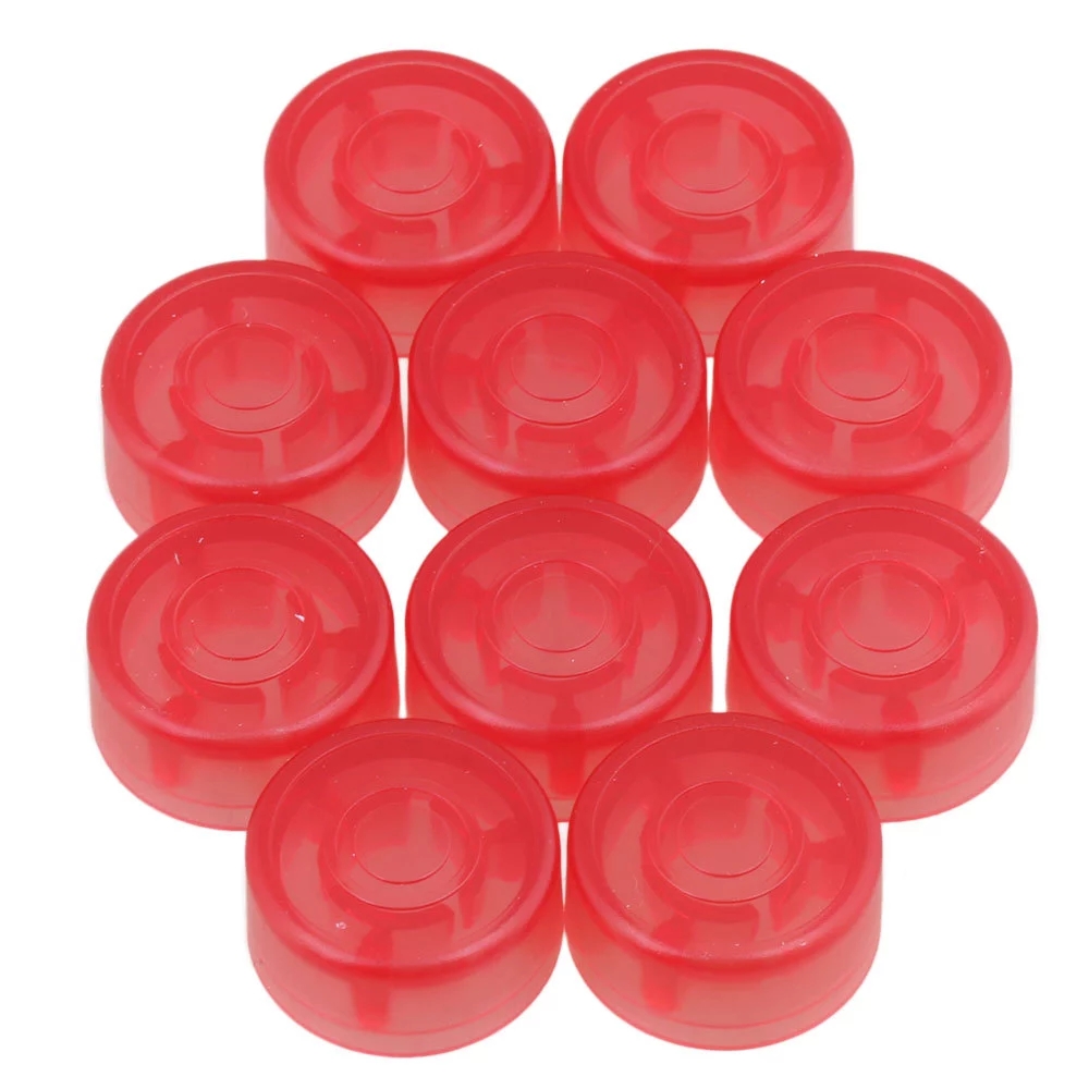 Electric Guitar Effects Parts Switch Pedal Cap Blue Set of 10 Plastic: Dark Grey