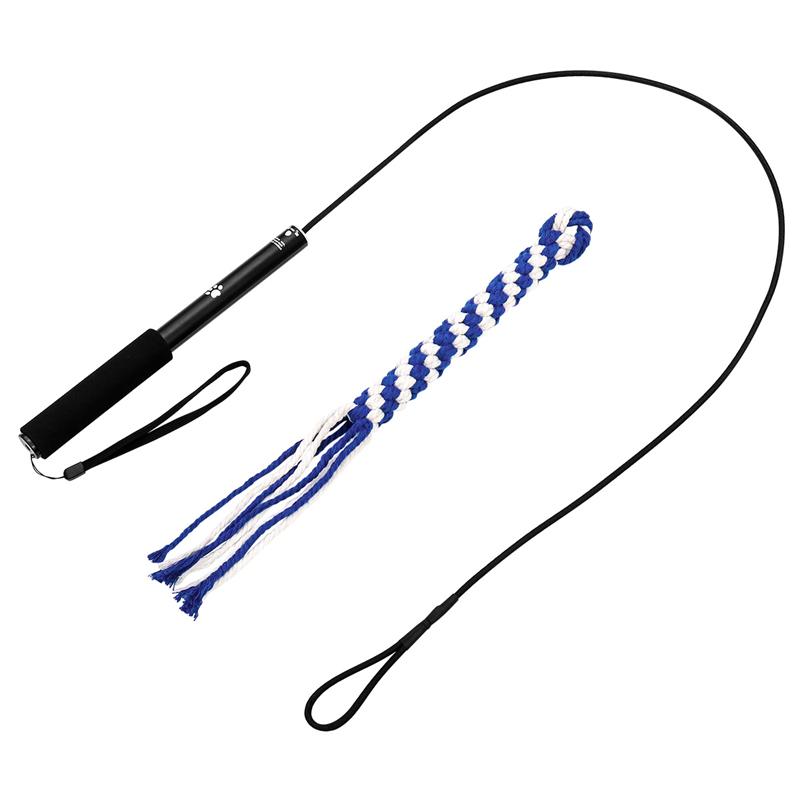 Interactieve Hond Speelgoed Uitschuifbare Flirt Pole Funny Chasing Staart Teaser En Exerciser Voor Huisdieren Telescopische Grappige Hond Stok: Size XS