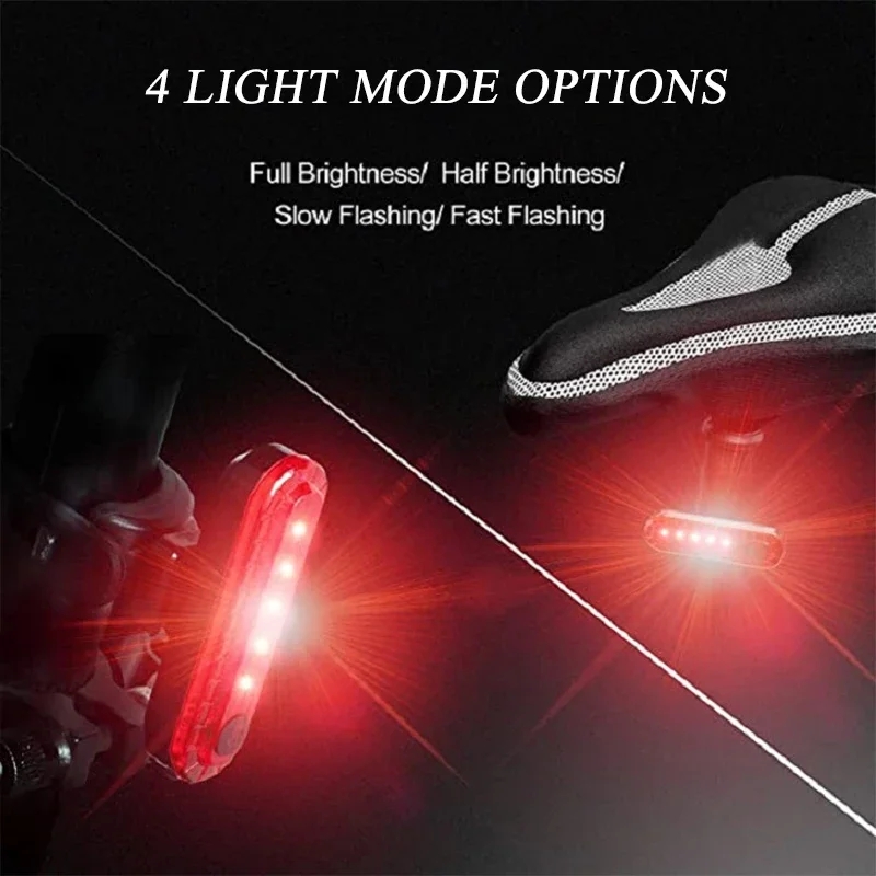 BUCKLOS Bicycle Taillight LED USB Rechargeable Bike Rear Lights Flashlight for Bicycle Road Bike Lamp Cycling LED Lighting