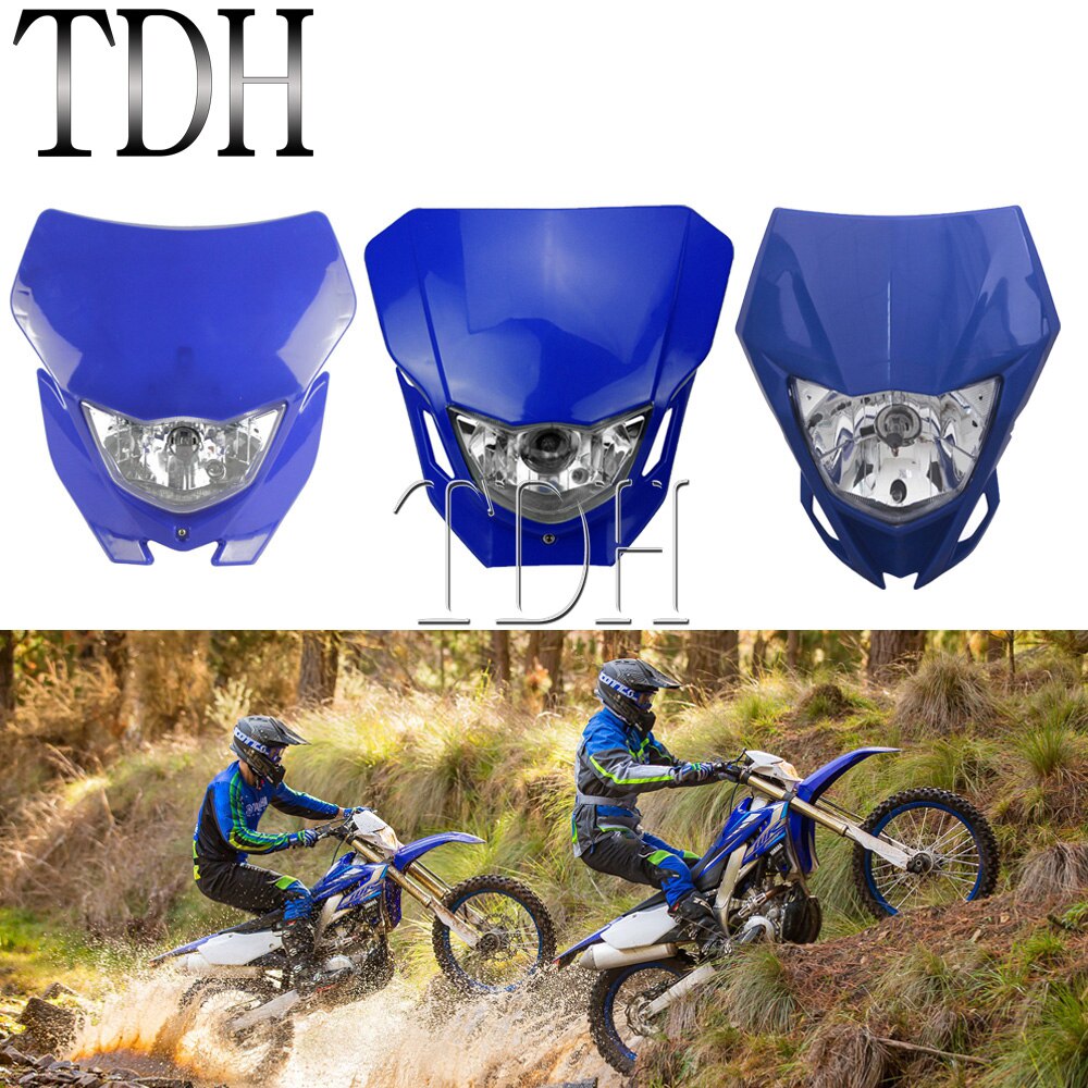 Faro Universal para motocicleta, Enduro, Motocross, Enduro, máscara de carenado para Yamaha WRF250 400 450 YZ TTR WR