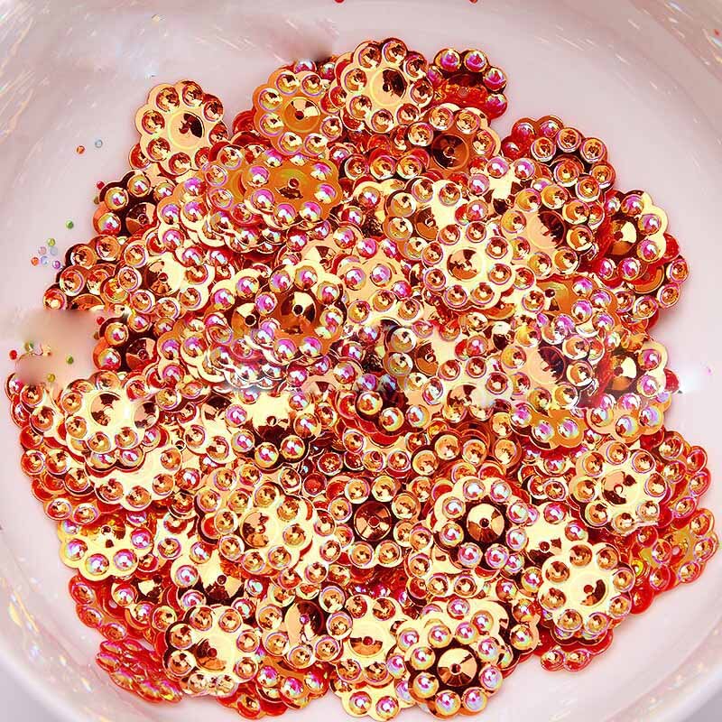 12mm Zonnebloem Goud Kraal Pailletten Geschikt voor Stadium Kleding Accessoires Handleiding DIY Sequin Party Decoratie Materiaal