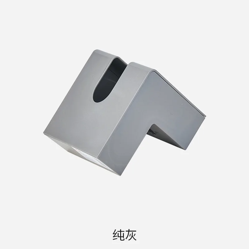 Japanese ins air-pumped paper box net red high appearance level L-shaped tissue box living room simple Kleenex box: WHITE
