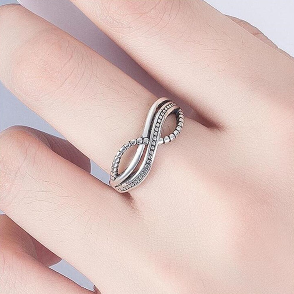 NEHZY 925 bague en argent Sterling de creux femme bijoux de réglable rétro couronne Zircon perle Couple anneau: 1407
