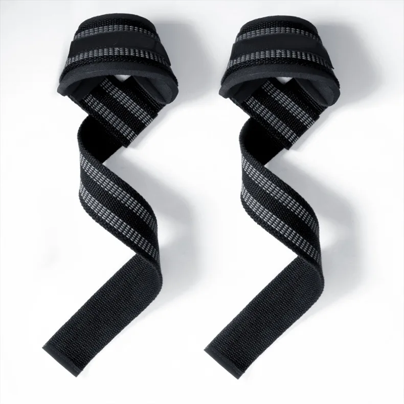 1 Pair Gym Sports Fitness Wrist Band Anti-slip Pull Up Weight Lifting Training Silicone Wrist Band Hard Pull Grip Power Strap: Yellow