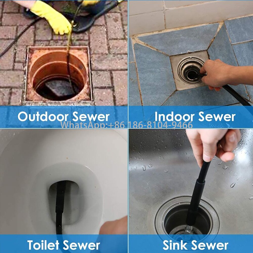 and Sewer Jetting Turbo Nozzle High Pressure Washer Kit Rotary Drain Cleaning Root Ranger Nozzle