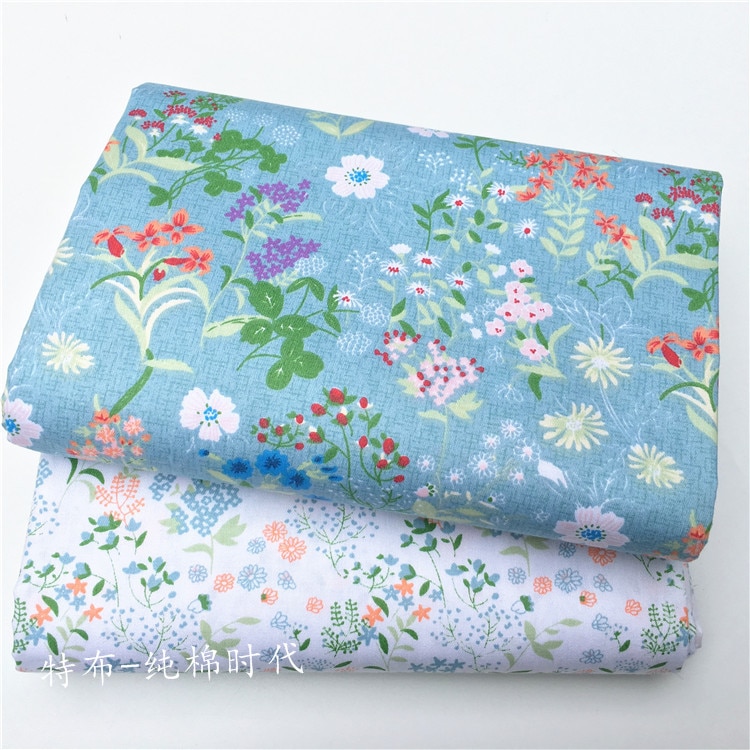 160x50cm Herb Leaf Floral Cotton Tissue DIY Sewing Craft Cloth Fabric Patchwork Quilts 160g/m
