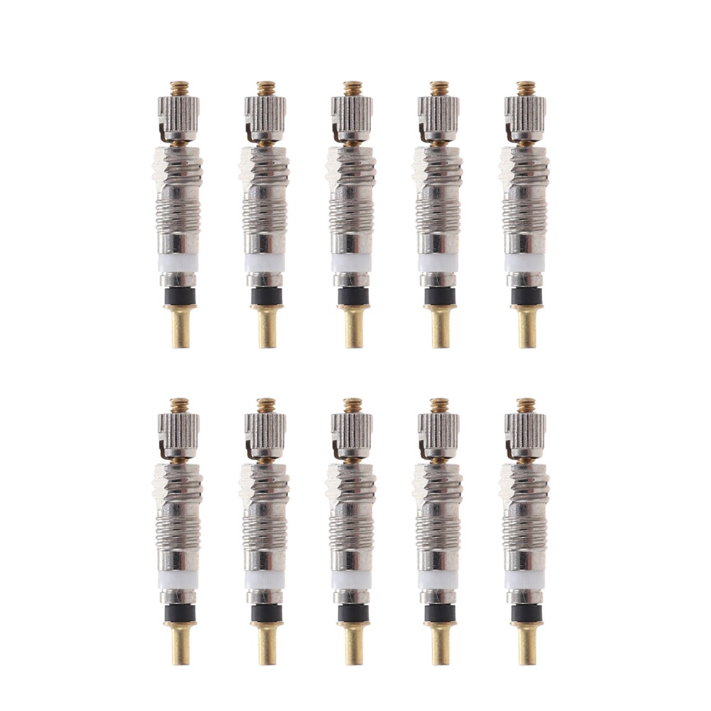 Válvula de neumático para bicicleta de montaña, núcleo de válvula de neumático, 10 Uds.: 10PCS