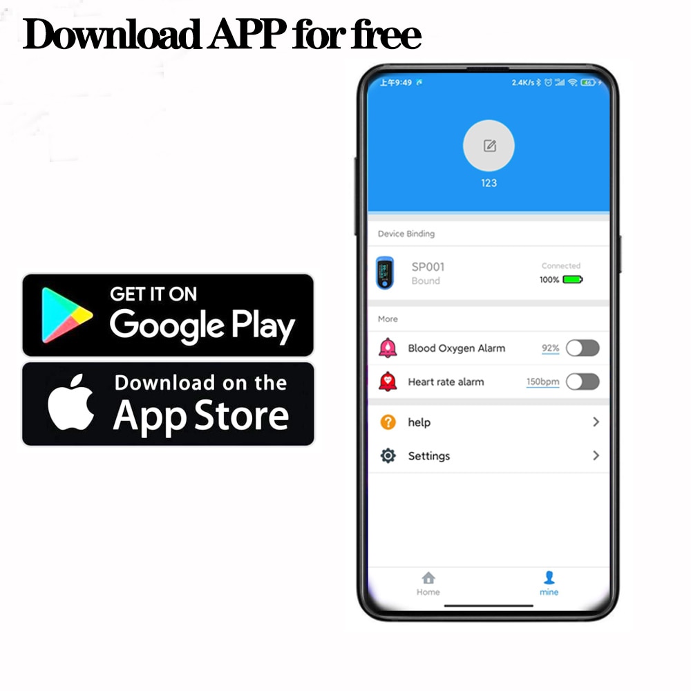 Bluetooth pulsoximeter søvnovervågning blod iltmætningsmåler oximetro de dedo spo 2 pr pi monitor support android ios