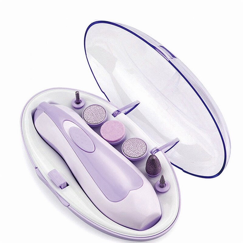 Electric Nail Care Manicure Pedicure Set Nail Trimmer Polish Smooth Rechargeable Beautiful Hand Nail Art Tools Portable