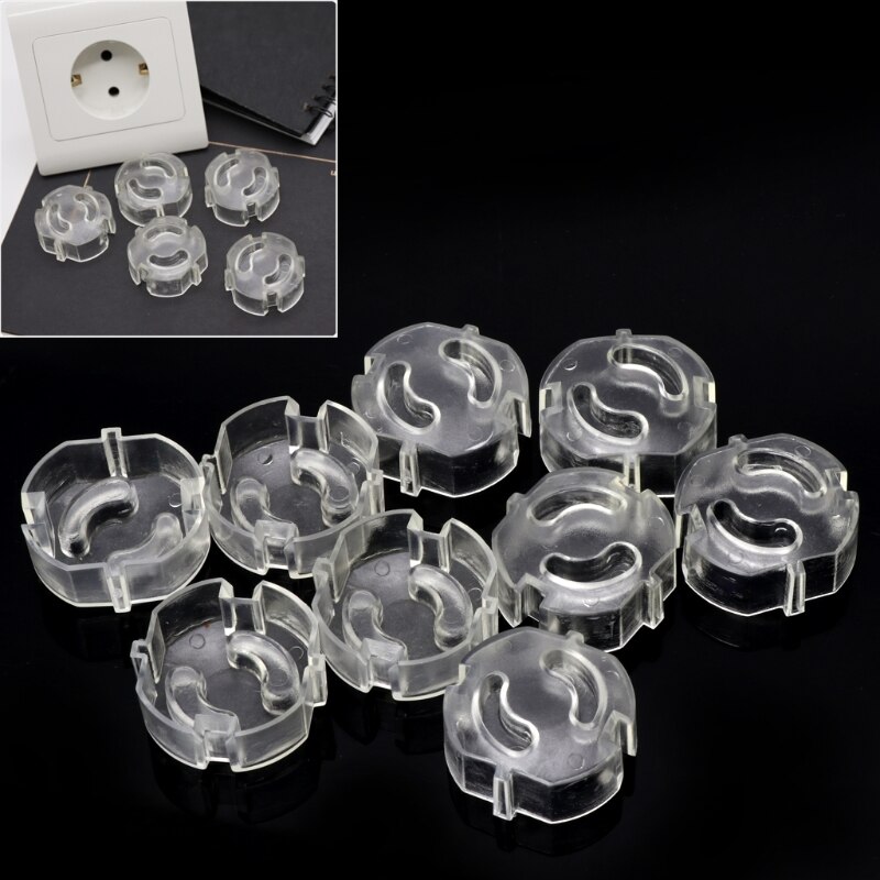 10Pcs Eu Kids Veiligheid Stopcontact Cover Bescherming Baby Anti Elektrische Schok