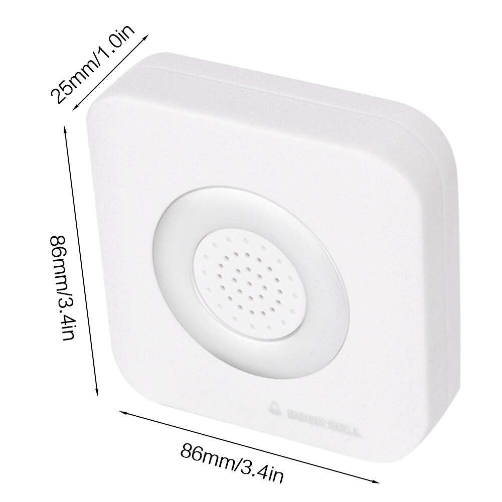 External Wired Doorbell With Loud And Soft Ringing Sound 12V Wall-Mounted 4 Core Door Bell For Home Office Access Control System