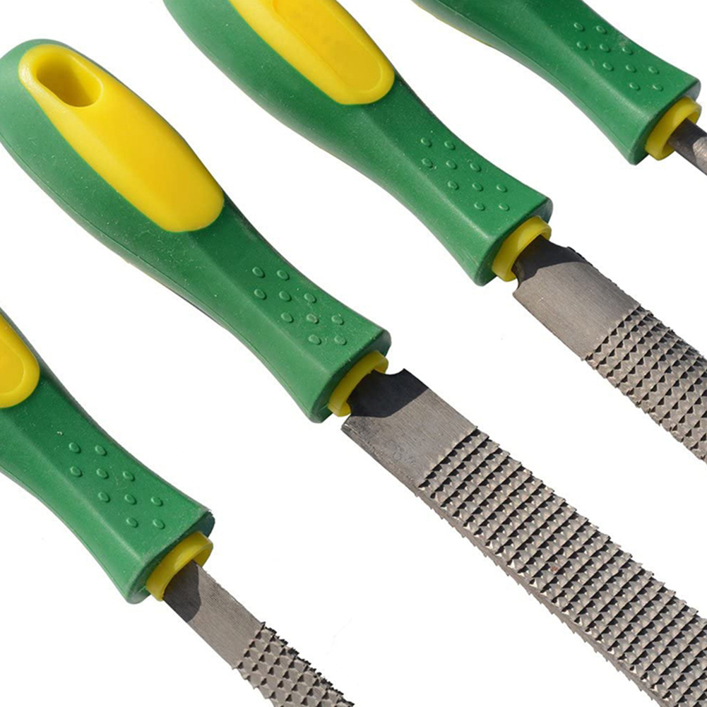 4 Stuks Rubber Bestanden Handgrepen Bestanden Levert 4-1/3Inch Lengte Ronde Gat Rechthoekige Gat Kettingzaag Bestand hout Rasp Handgereedschap