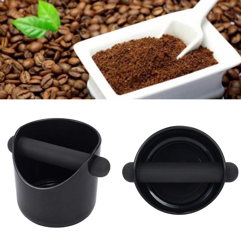 Coffee Grind Knock Box Waste Powder Espresso Dump Bin Knocking Ground Bucket Shock-absorbent Detachable Home Kitchen Bar