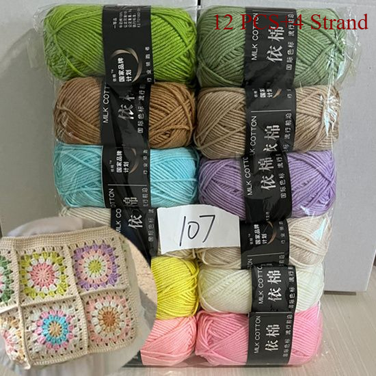 12 pièces fil volumineux Crochet ensemble Viscose mélange fil pour tricot à la main écharpe laine épaisse tricot bricolage coton Crochet fil: Turquoise