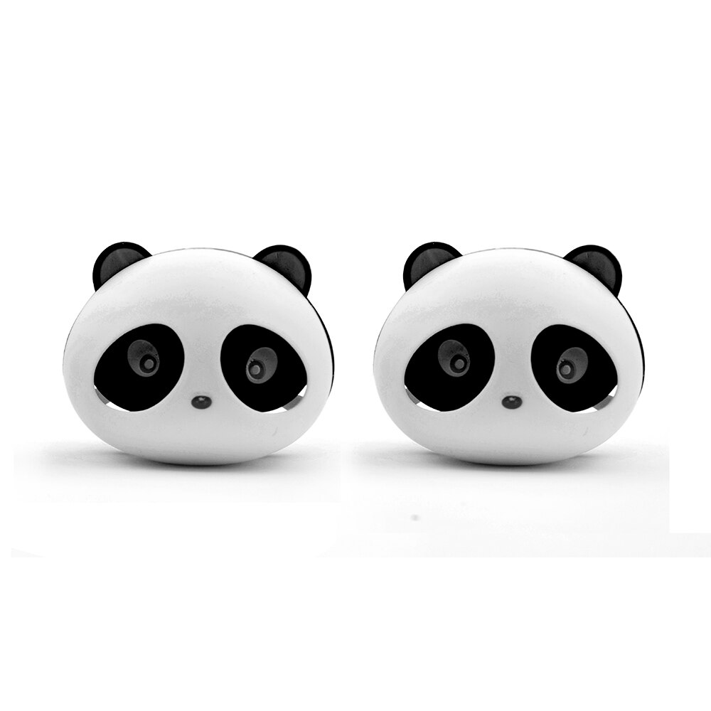 Söt panda bil styling luftfräschare parfym ambientador para auto för luftventil dekoration bil lukt smaker tillbehör 2pc