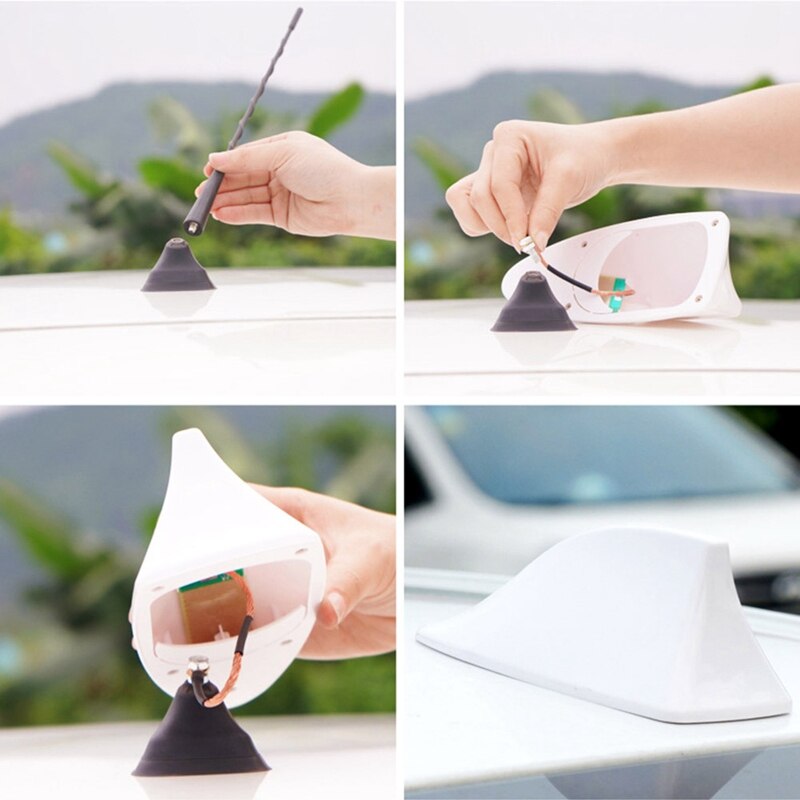 Universele auto exterieur dak am/fm haaienvin antenne signaalantenne au auto haaienvin antenne autoproducten decoratie