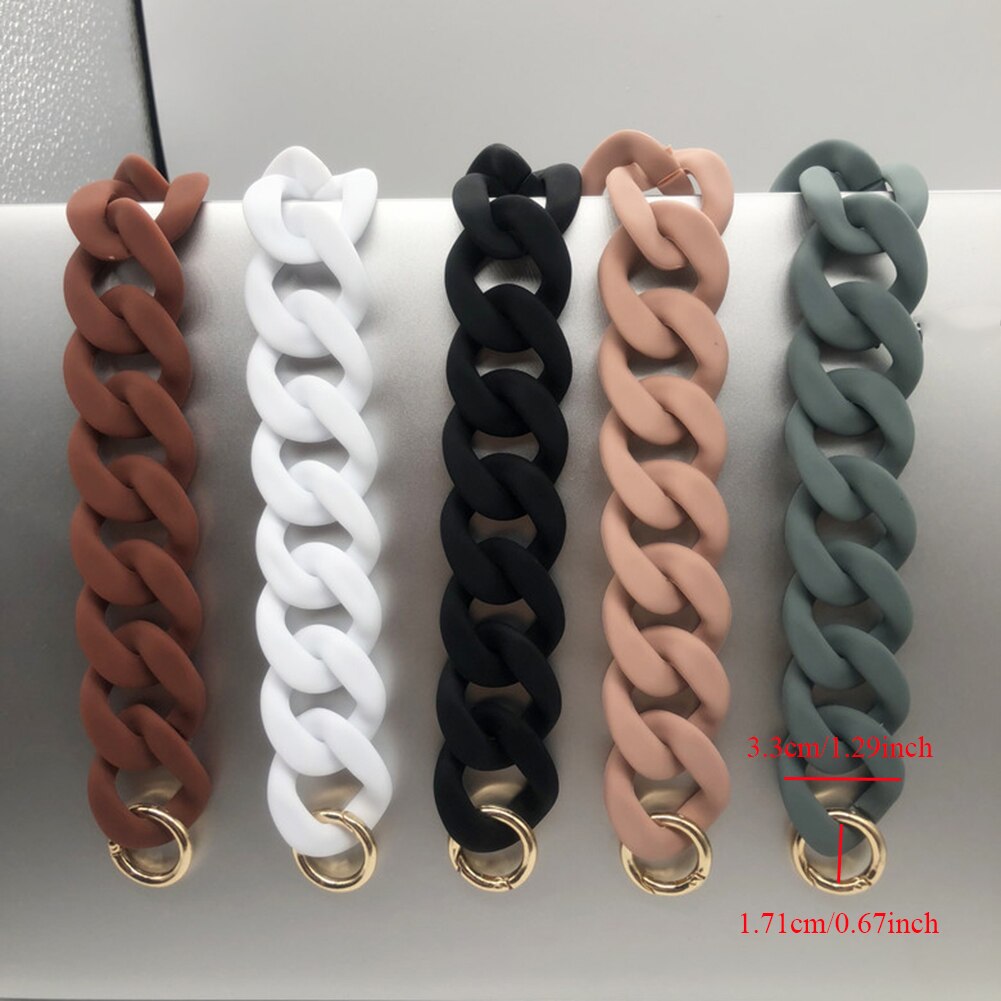 Bag Acrylic Resin Chain 1 PC Handbag Chain Detachable Bag Accessory 30cm/41cm Bag Strap Replacement Shoulder Strap