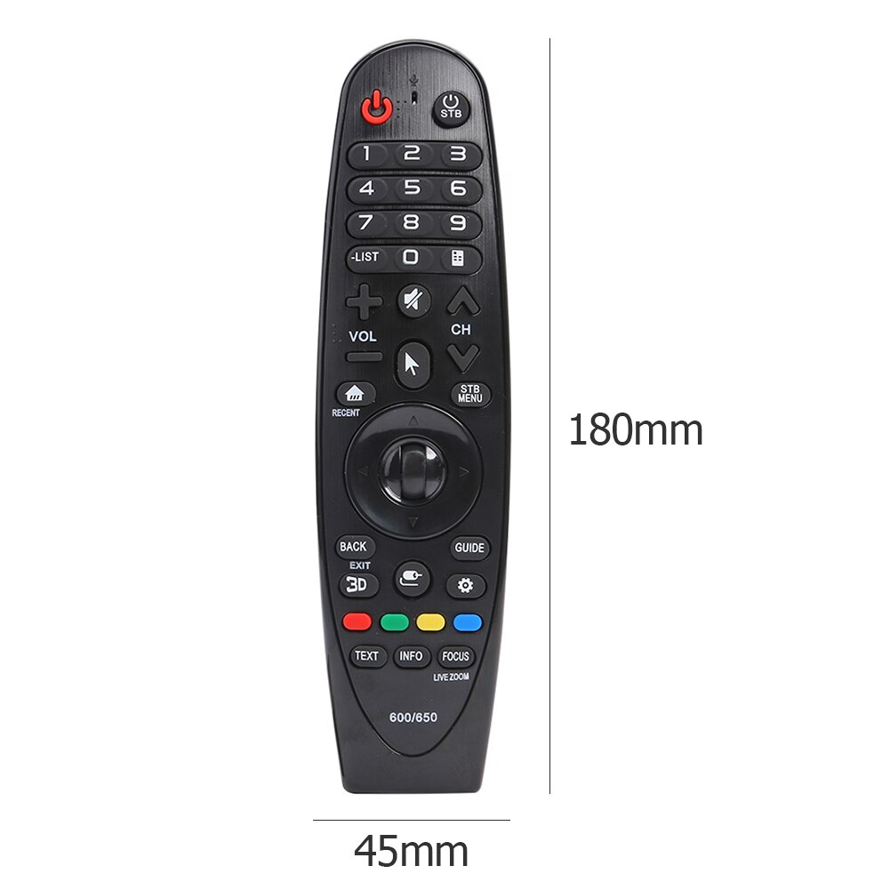 Remote Control Replacement with USB Receiver for LG AN-MR600 AN-MR650 42LF652V 49UH619V 55UF8507 32LJ600U 55UF7700Y-TA