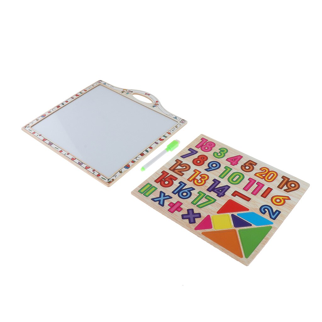 Numbers Magnets - Doodling White Board with Pen - 2 In 1 Calculating Early Educational Toys For Kids