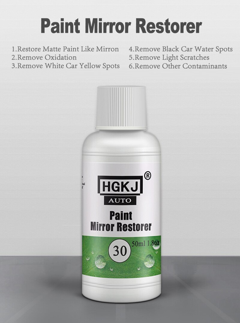 HGKJ-AUTO-30 Paint Mirror Restorer Automotive Paint Mirror Reducing Agent Scratch Repair Mirror Restorer