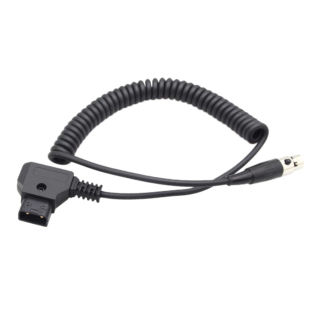 Adaptateur de câble d&#39;alimentation spiralé d-tap à 4 broches Mini XLR, connecteur pour moniteur