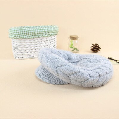 SUOGRY Women Knitted Hat Winter Solid Color Warm Hats Accessories Beanie Girls Skullies Caps Outdoor Bonnet: light gray