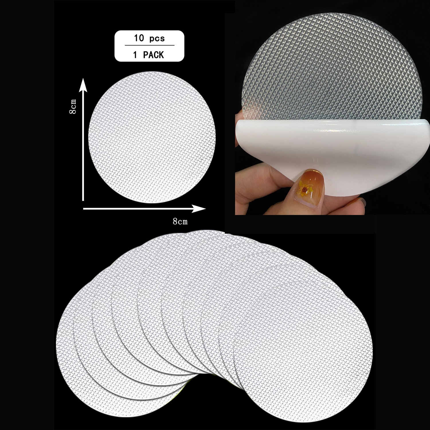 10 PCS Anti Slip Shower Tread Sticker Safety Bathtub Strips Premium Adhesive Star Snowflak Decals for Bath Tub Shower Stairs: Other