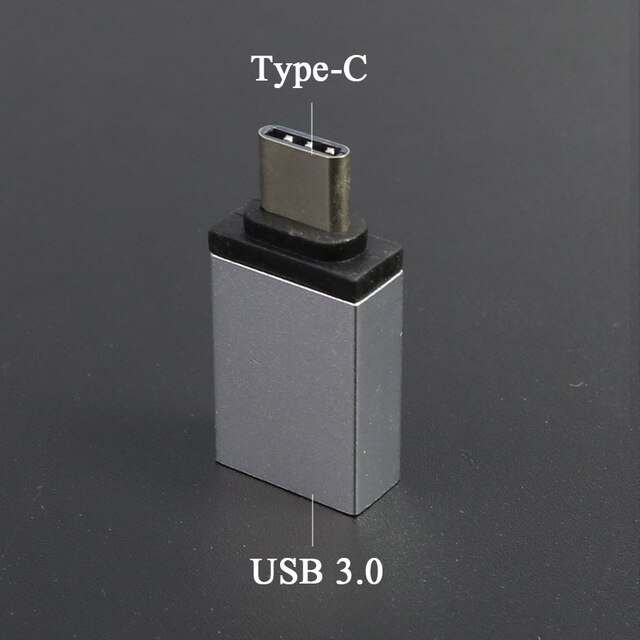 Sølv data ladekabel konverter adapter til ios/android micro usb type-c til usb 3.0 usb-c adapter: Guld