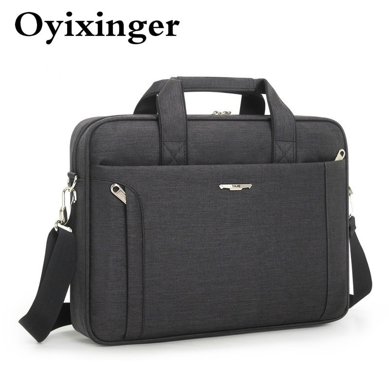 Oyixinger Mannen Aktetas Voor 14 15.6 Inch Laptop Waterdichte Oxford Mannen Handtas Zakelijke Vrouwen Enkele Schouder Messenger Bag Man