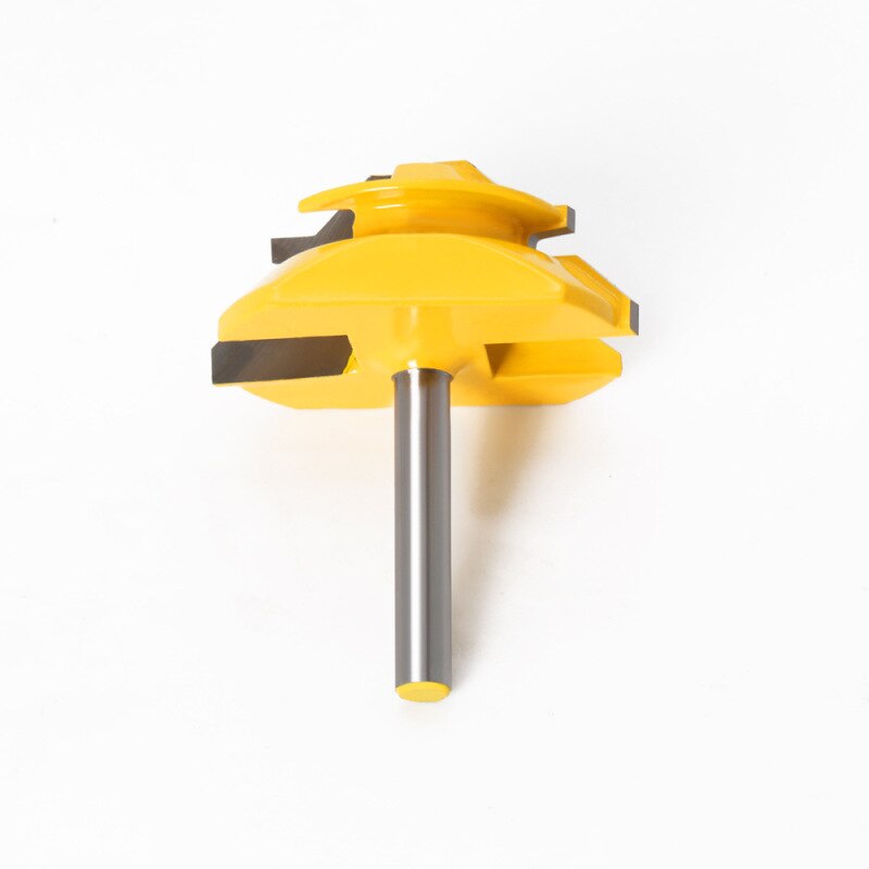 Broca para ranuradora de inglete Tenon, 1 Uds., 1/4, 6mm, vástago de 45 grados, fresa para grabado y corte de madera, herramienta para carpintería