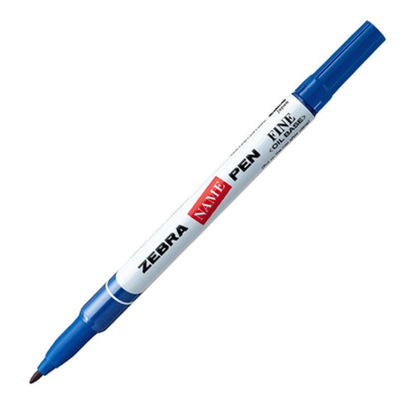 Stylo de marquage à l&#39;huile de zèbre japonais, petite tête unique MO-12A1-SNZ, stylo de Signature d&#39;étiquette, 3 pièces: Bleu