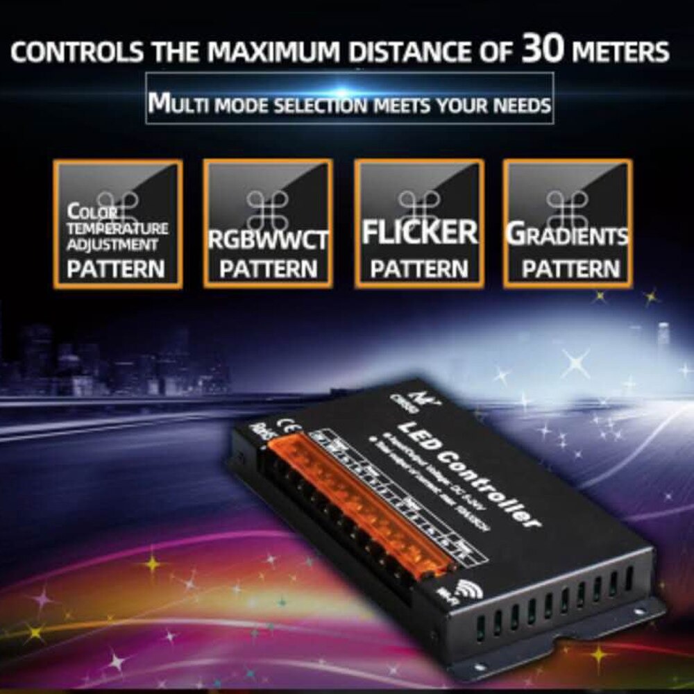 High Speed 50A wifi LED strip smart remote Controller IOS Android For Single color/CCT/RGB/RGBW/RGB+CCT Led Strip DC 5-24V