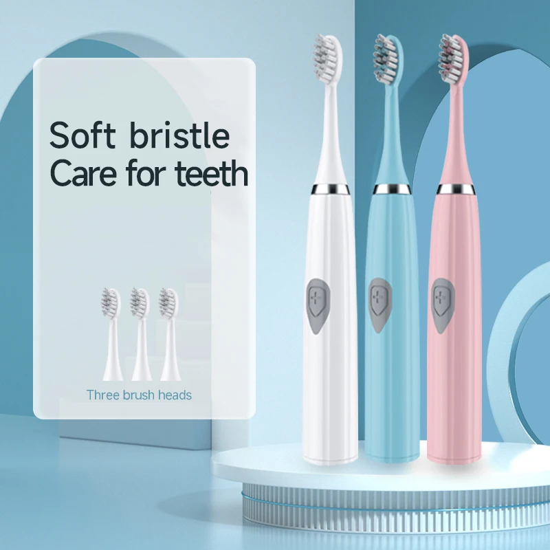 Brosse à dents électrique pour adultes, poils DuPont souples, batterie portable, Endurance IPX6, étanche, intelligente, efficace, soins bucco-dentaires