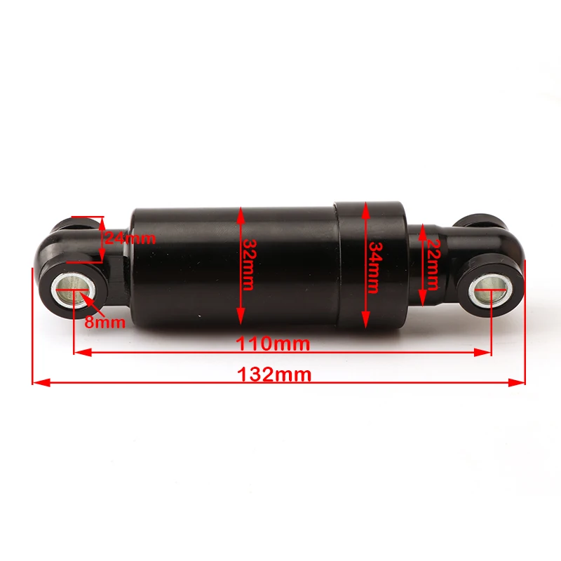 110mm 125mm 150mm Electric Scooter Hydraulic Suspensio Shock Absorber 750lbs Front and Rear Wheels All Inclusivex Anti Vibration